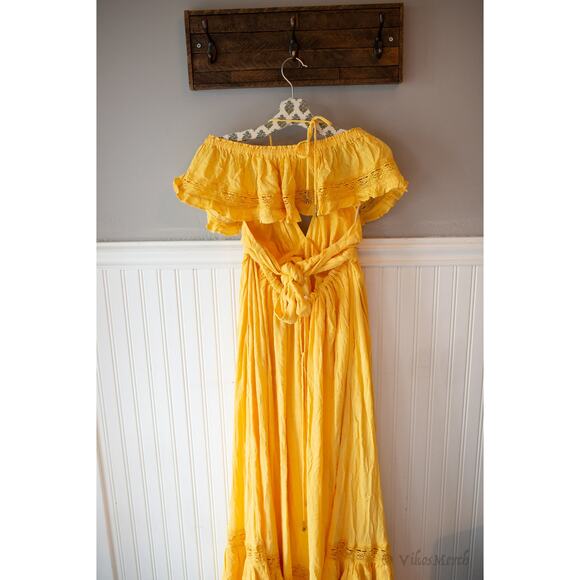 Free People Moonlight Ocean Maxi Dress Medium free-est Small NEW - Picture 2 of 5